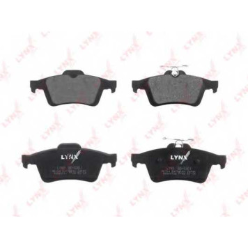 Колодки тормозные дисковые для CITROEN C5 / FORD C-MAX, FOCUS, TOURNEO CONNECT, TRANSIT CONNECT / MAZDA 3, 5, PREMACY / OPEL GT, SIGNUM, VECTRA / RENAULT LAGUNA / SAAB 9-3, 9-3X <b>LYNXauto BD-5901</b>-1