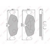 Колодки тормозные дисковые передний для CHEVROLET LANOS / DAEWOO LANOS, NEXIA / OPEL ASTRA, COMBO, CORSA, KADETT, TIGRA, VECTRA <b>LYNXauto BD-5903</b>