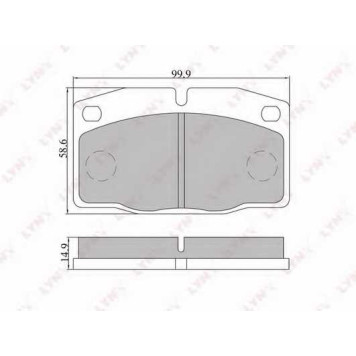Колодки тормозные дисковые передний для OPEL ASCONA, ASTRA, CORSA, KADETT, MANTA, OMEGA, REKORD E, VECTRA <b>LYNXauto BD-5905</b>