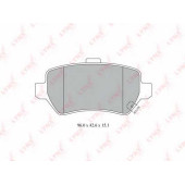 Колодки тормозные дисковые задний для KIA CEED, CEE`D, PRO CEE?D, VENGA / OPEL ASTRA, COMBO, CORSA, MERIVA, ZAFIRA <b>LYNXauto BD-5911</b>