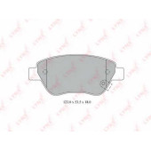 Колодки тормозные дисковые передний для FIAT DOBLO(119,223), PANDA(169) / OPEL CORSA <b>LYNXauto BD-5916</b>