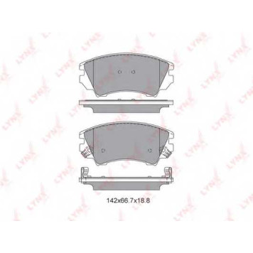 Колодки тормозные дисковые передний для CHEVROLET MALIBU(V300) / OPEL ASTRA GTC J, ASTRA, CASCADA(W13), INSIGNIA, ZAFIRA(P12) / SAAB 9-5(YS3G) <b>LYNXauto BD-5927</b>