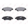 Колодки тормозные дисковые передний для CITROEN C1(PM#,PN#) / PEUGEOT 107 / TOYOTA AYGO(KGB1#,WNB1#) <b>LYNXauto BD-6103</b>