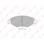 Колодки тормозные дисковые передний для PEUGEOT 206(2A/C,2E/K,T3E), 306(7A,7B,7C,N3,N5) <b>LYNXauto BD-6106</b>