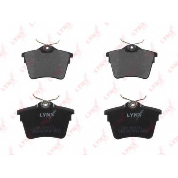 Колодки тормозные дисковые задний для CITROEN C5(RD#,TD#) / PEUGEOT 407(6C#,6D#,6E#), 607(9D,9U) <b>LYNXauto BD-6111</b>-1