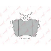 Колодки тормозные дисковые задний для CITROEN C5(RD#,TD#) / PEUGEOT 407(6C#,6D#,6E#), 607(9D,9U) <b>LYNXauto BD-6111</b>