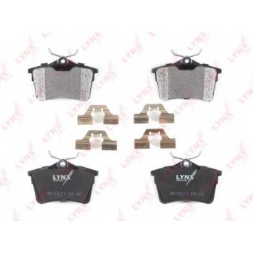Колодки тормозные дисковые задний для CITROEN BERLINGO(B9) / PEUGEOT 308, PARTNER <b>LYNXauto BD-6113</b>-1
