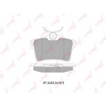 Колодки тормозные дисковые задний для CITROEN BERLINGO(B9) / PEUGEOT 308, PARTNER <b>LYNXauto BD-6113</b>