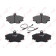 Колодки тормозные дисковые передний для RENAULT 19, CLIO, LOGAN, MEGANE, RAPID, SANDERO/STEPWAY, THALIA, TWINGO <b>LYNXauto BD-6301</b>