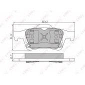 Колодки тормозные дисковые задний для NISSAN PRIMERA / RENAULT ESPACE, LAGUNA, MEGANE, VEL SATIS / SAAB 9-3 / VOLVO C30, C70, S40, V50 <b>LYNXauto BD-6302</b>