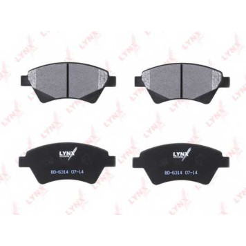 Колодки тормозные дисковые передний для RENAULT GRAND, KANGOO Express, KANGOO, MEGANE, SCENIC <b>LYNXauto BD-6314</b>-1