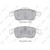 Колодки тормозные дисковые передний для RENAULT FLUENCE(L30#), GRAND(JZ0/1#), MEGANE(BZ0#, DZ0/1#, EZ0/1#, KZ0/1), SCENIC(JZ0/1#) <b>LYNXauto BD-6317</b>