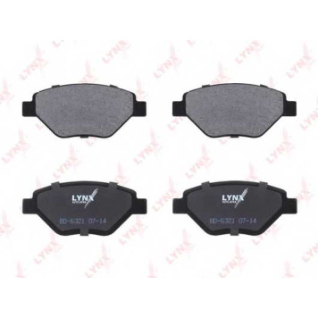 Колодки тормозные дисковые передний для RENAULT MEGANE(BM0/1#,CM0/1#,LM0/1#) <b>LYNXauto BD-6321</b>-1