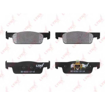 Колодки тормозные дисковые передний для RENAULT CLIO <b>LYNXauto BD-6322</b>-1