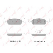 Колодки тормозные дисковые передний для RENAULT CLIO <b>LYNXauto BD-6322</b>