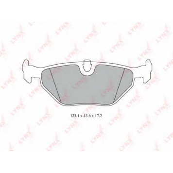 Колодки тормозные дисковые задний для BMW 3(E36,E46), Z4(E85,E86) / SAAB 9-5(YS3E) <b>LYNXauto BD-6501</b>