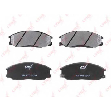 Колодки тормозные дисковые передний для HYUNDAI SANTA FE(SM), TERRACAN(HP), XG(XG) / KIA CARNIVAL(GQ) / SSANGYONG ACTYON SPORTS(QJ), ACTYON, KYRON <b>LYNXauto BD-7003</b>-1