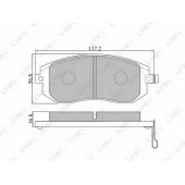 Колодки тормозные дисковые передний для SUBARU FORESTER(SF, SG, SH), IMPREZA(G3, GD, GG, GH, GR), LEGACY(B13#, BE, BH, BL, BM, BP, BR), OUTBACK(BL, BM, BP, BR) <b>LYNXauto BD-7101</b>