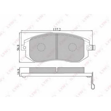 Колодки тормозные дисковые передний для SUBARU FORESTER(SF, SG, SH), IMPREZA(G3, GD, GG, GH, GR), LEGACY(B13#, BE, BH, BL, BM, BP, BR), OUTBACK(BL, BM, BP, BR) <b>LYNXauto BD-7101</b>