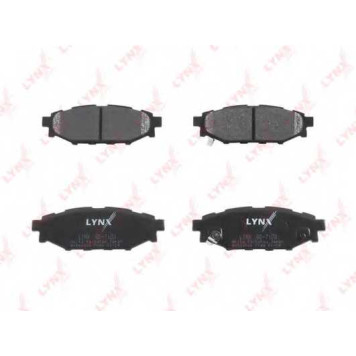 Колодки тормозные дисковые задний для SUBARU FORESTER(SH), IMPREZA(G3,GH,GR), LEGACY(B13#,BL,BM,BP,BR), OUTBACK(BL,BM,BP,BR) <b>LYNXauto BD-7103</b>-1
