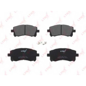 Колодки тормозные дисковые передний для SUBARU FORESTER, IMPREZA, LEGACY OUTBACK, LEGACY, OUTBACK <b>LYNXauto BD-7104</b>-1