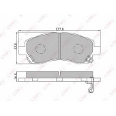 Колодки тормозные дисковые передний для SUBARU IMPREZA(GC,GF,GFC), LEGACY(BD,BE,BG,BH) <b>LYNXauto BD-7105</b>