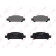 Колодки тормозные дисковые задний для SUBARU FORESTER(SF,SG), IMPREZA(GC,GD,GF,GFC,GG), LEGACY(B13#,BE,BH,BL,BP), OUTBACK(BE,BH) <b>LYNXauto BD-7106</b>
