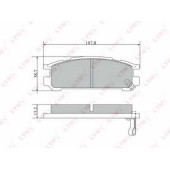 Колодки тормозные дисковые задний для SUBARU IMPREZA(GC,GF,GFC), LEGACY OUTBACK(BG), LEGACY(BC,BD,BE,BG,BH,BJF), SVX(CX) <b>LYNXauto BD-7109</b>