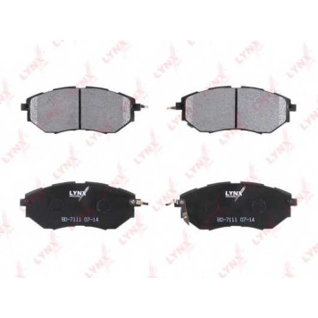 Колодки тормозные дисковые передний для SUBARU LEGACY(B13#,BL,BM,BP,BR), OUTBACK(BM,BR), TRIBECA(B9) <b>LYNXauto BD-7111</b>-1