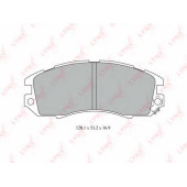 Колодки тормозные дисковые передний для SUBARU IMPREZA(GC,GF,GFC), LEGACY OUTBACK(BG), LEGACY(BC,BD,BG,BJF) <b>LYNXauto BD-7112</b>