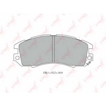 Колодки тормозные дисковые передний для SUBARU IMPREZA(GC,GF,GFC), LEGACY OUTBACK(BG), LEGACY(BC,BD,BG,BJF) <b>LYNXauto BD-7112</b>