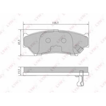 Колодки тормозные дисковые передний для SUZUKI GRAND VITARA(FT), VITARA(ET,TA) <b>LYNXauto BD-7305</b>
