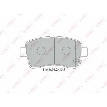 Колодки тормозные дисковые передний для SUZUKI LIANA(ER) <b>LYNXauto BD-7308</b>