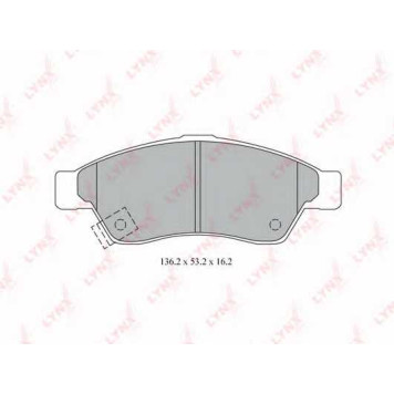 Колодки тормозные дисковые передний для SUZUKI LIANA(ER) <b>LYNXauto BD-7311</b>