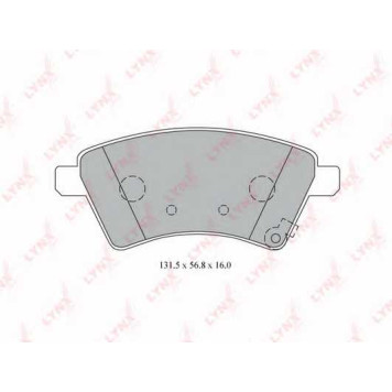 Колодки тормозные дисковые передний для FIAT SEDICI(FY#) / SUZUKI SX4(EY,GY) <b>LYNXauto BD-7313</b>