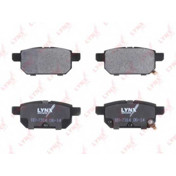Колодки тормозные дисковые задний для SUZUKI SWIFT(FZ,NZ) <b>LYNXauto BD-7314</b>-1