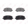 Колодки тормозные дисковые передний для LEXUS RX(MCU15) / TOYOTA KLUGER(#ACU2#,#MCU2#) <b>LYNXauto BD-7506</b>
