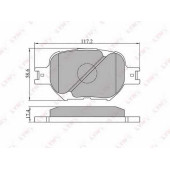 Колодки тормозные дисковые передний для TOYOTA ALLION, CELICA, COROLLA, MATRIX, OPA, VISTA <b>LYNXauto BD-7507</b>