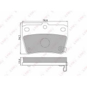 Колодки тормозные дисковые задний для CHERY J11 / TOYOTA RAV 4(ACA2#, CLA2#, SXA1#, XA2#, ZCA2#) <b>LYNXauto BD-7510</b>