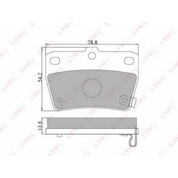 Колодки тормозные дисковые задний для CHERY J11 / TOYOTA RAV 4(ACA2#, CLA2#, SXA1#, XA2#, ZCA2#) <b>LYNXauto BD-7510</b>