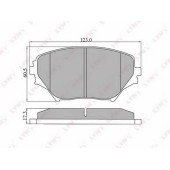 Колодки тормозные дисковые передний для TOYOTA RAV 4(ACA2#,CLA2#,XA2#,ZCA2#) <b>LYNXauto BD-7511</b>