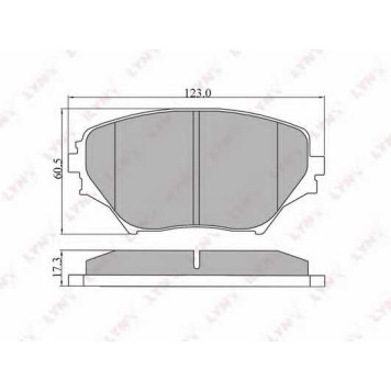 Колодки тормозные дисковые передний для TOYOTA RAV 4(ACA2#,CLA2#,XA2#,ZCA2#) <b>LYNXauto BD-7511</b>