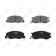 Колодки тормозные дисковые передний для TOYOTA LITEACE, PREVIA(TCR1#,TCR2#), TARAGO, TOWN ACE <b>LYNXauto BD-7515</b>