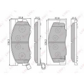 Колодки тормозные дисковые передний для TOYOTA LITEACE, PREVIA(TCR1#,TCR2#), TARAGO, TOWN ACE <b>LYNXauto BD-7515</b>
