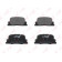 Колодки тормозные дисковые задний для TOYOTA CALDINA, CAMRY, MARK, OPA, PRIUS, VISTA, WINDOM <b>LYNXauto BD-7517</b>