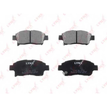 Колодки тормозные дисковые передний для TOYOTA ECHO, PLATZ, PROBOX/SUCCEED, SOLUNA VIOS, VIOS, YARIS <b>LYNXauto BD-7519</b>-1
