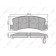 Колодки тормозные дисковые задний для LEXUS ES / TOYOTA CAMRY, CARINA E, CARINA, CELICA, CORONA, HARRIER <b>LYNXauto BD-7521</b>