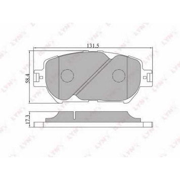 Колодки тормозные дисковые передний для TOYOTA CAMRY(#XV3#,ACV3#,MCV3#) <b>LYNXauto BD-7522</b>