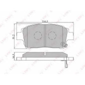 Колодки тормозные дисковые передний для TOYOTA ASCENT, CELICA, COROLLA, MR, PRIUS, YARIS <b>LYNXauto BD-7526</b>