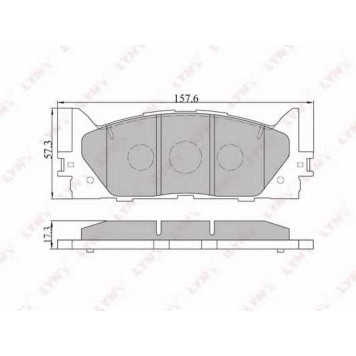 Колодки тормозные дисковые передний для LEXUS ES(ACV4#, ASV6#, AVV6#, GSV4#, GSV6#) / TOYOTA CAMRY(#XV3#, #XV4#, ACV3#, AVV5#, MCV3#, XV5#) <b>LYNXauto BD-7530</b>
